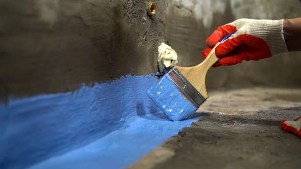 Commercial Exterior Waterproofing project at a Bronson, MI business property by SJ Waterproofing Pros